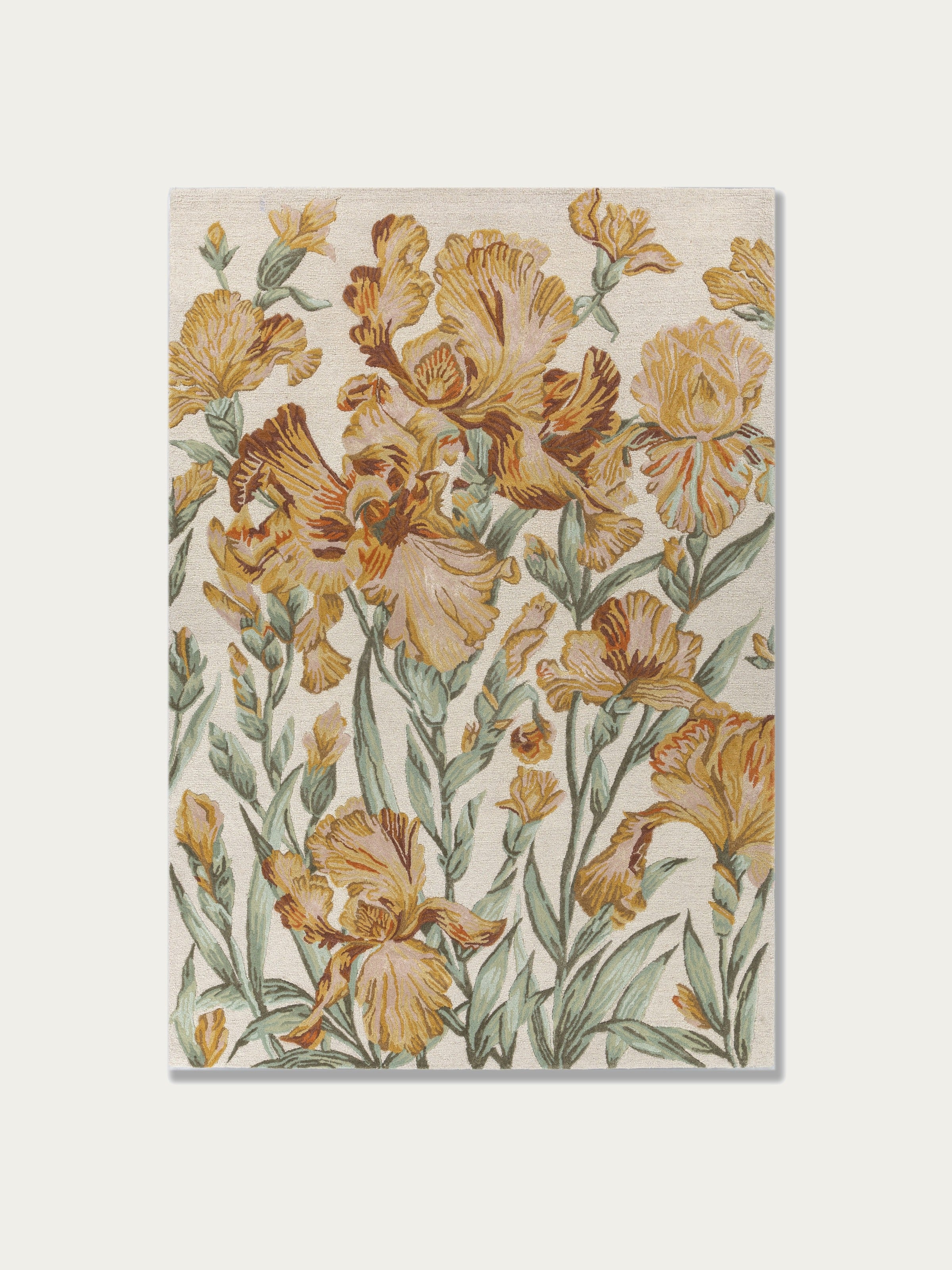Atlas Wool and Viscose Hand-Tufted Rug — Cream
