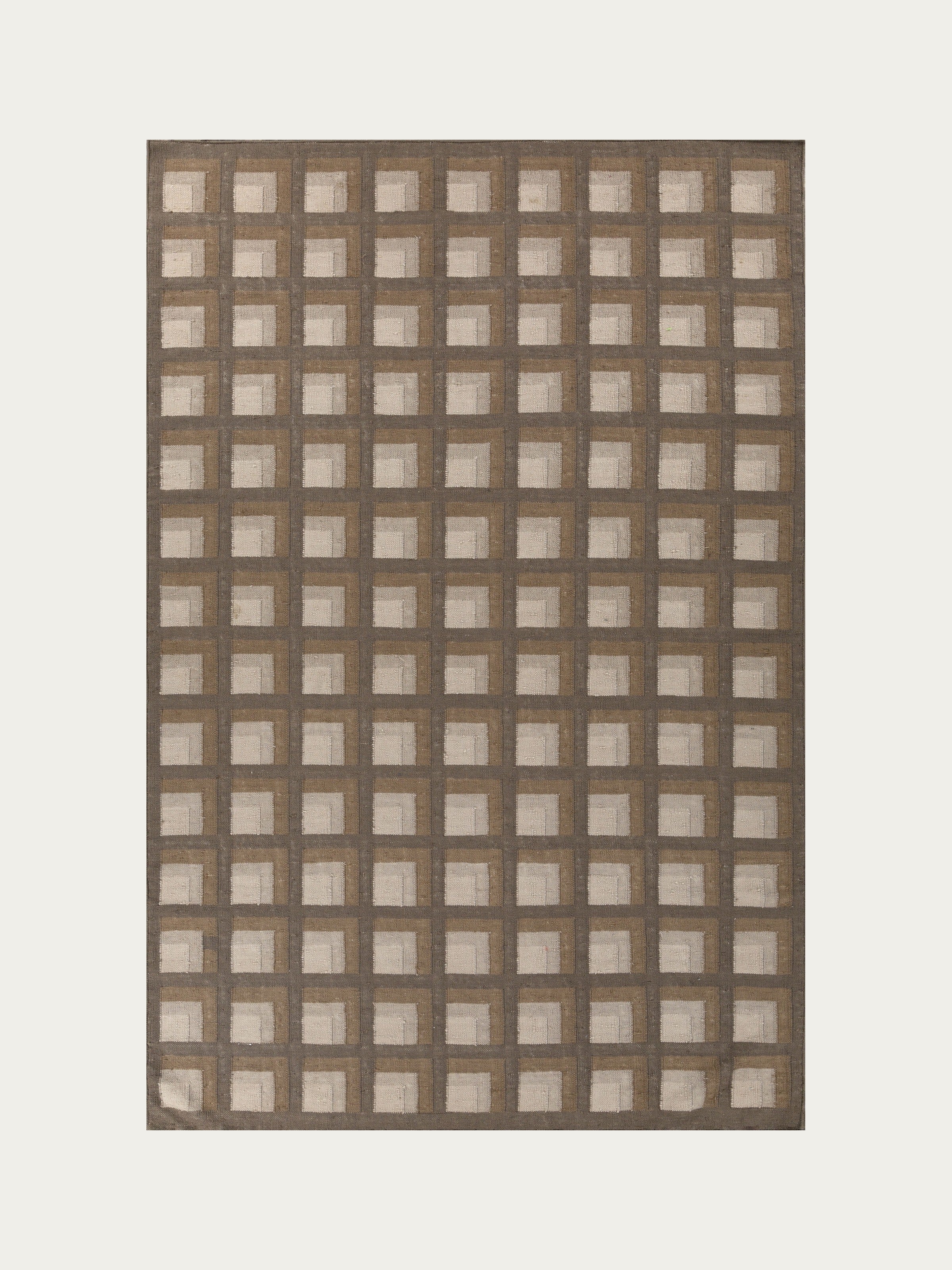 Aura Wool Dhurrie Rug — Mushroom