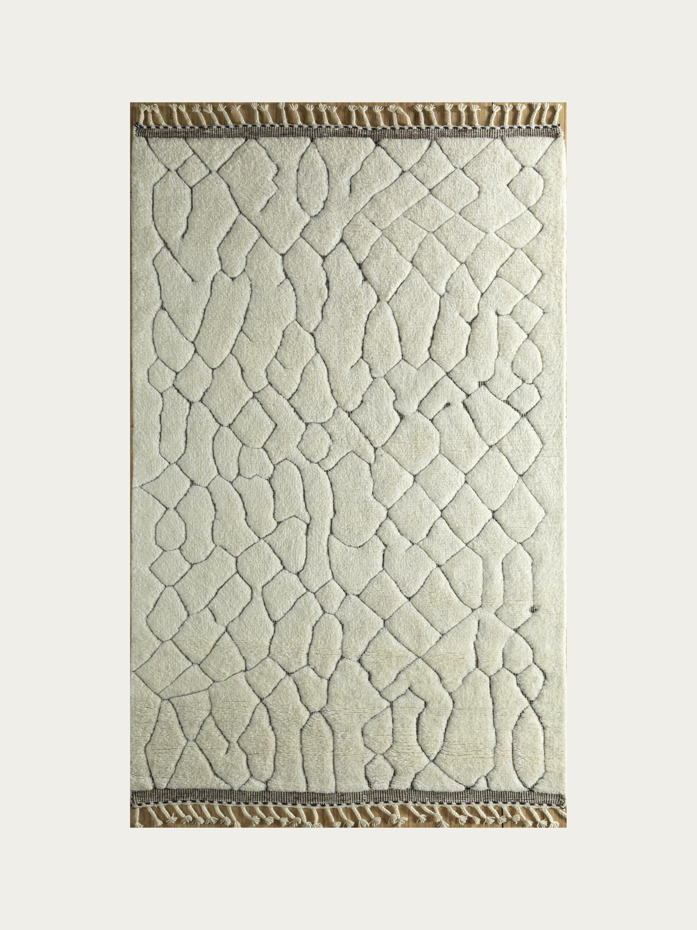 Bay Wool Hand-Knotted Rug — Ivory
