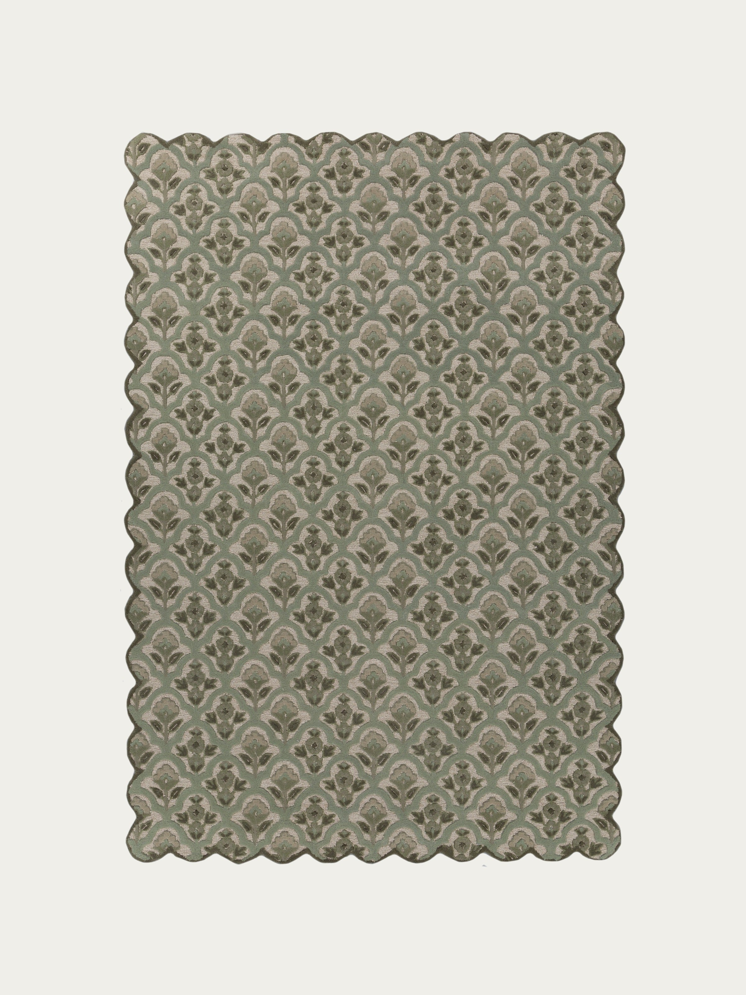 Bryne Wool and Viscose Hand-Tufted Rug — Sage