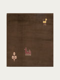 Crest Wool Hand-Knotted Rug — Walnut