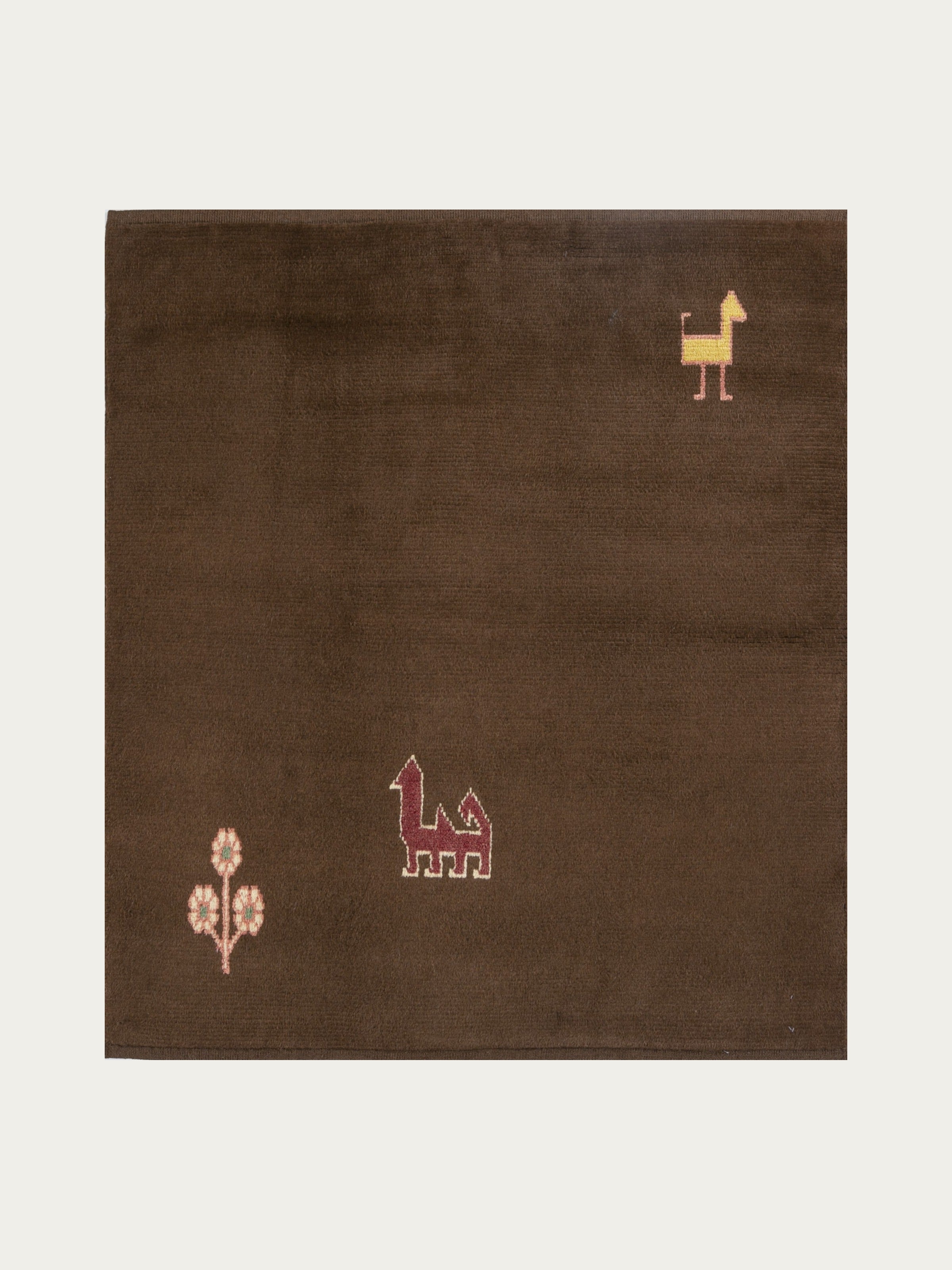 Crest Wool Hand-Knotted Rug — Walnut