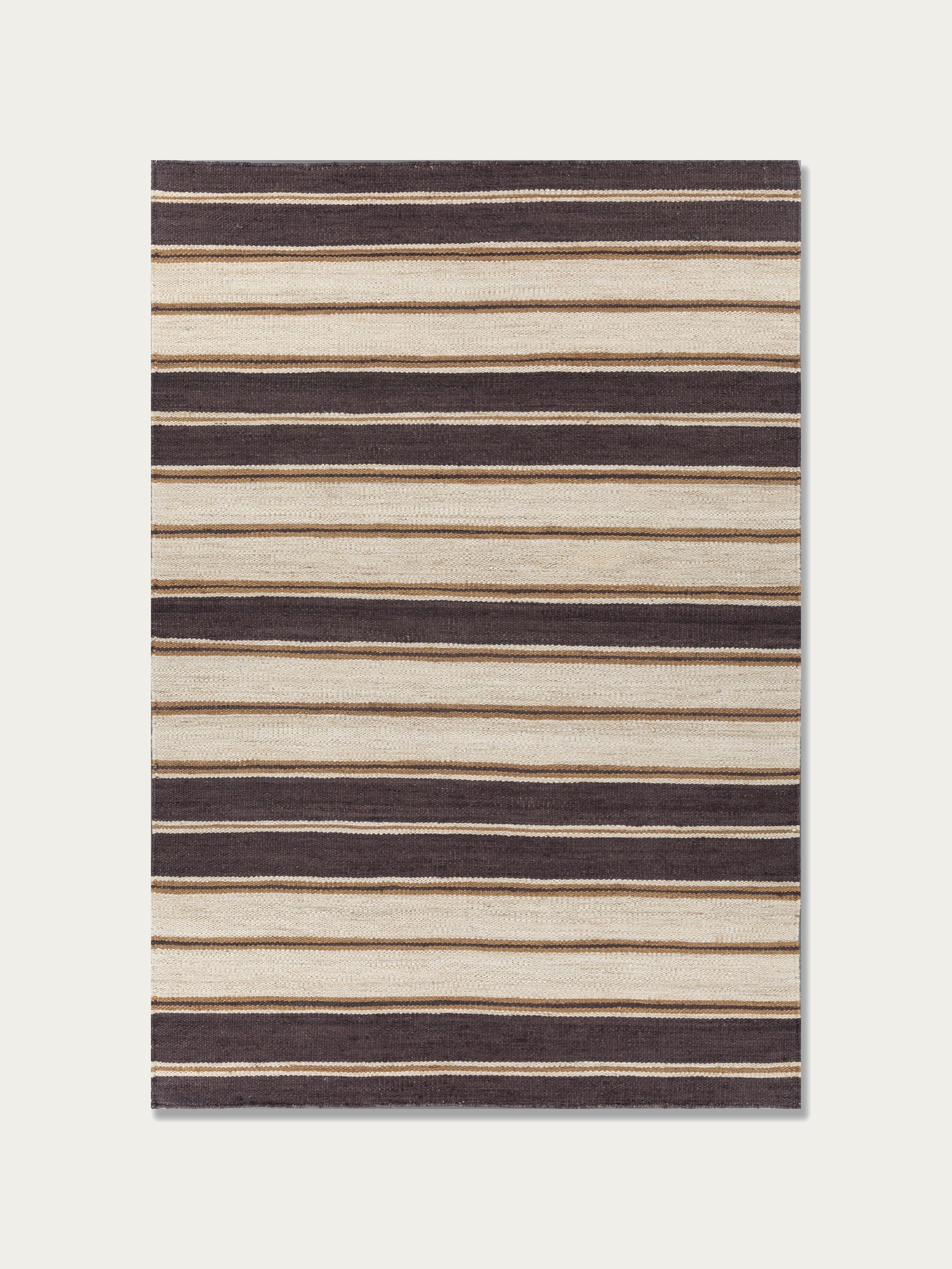 Eaves Jute Dhurrie Rug — Linen