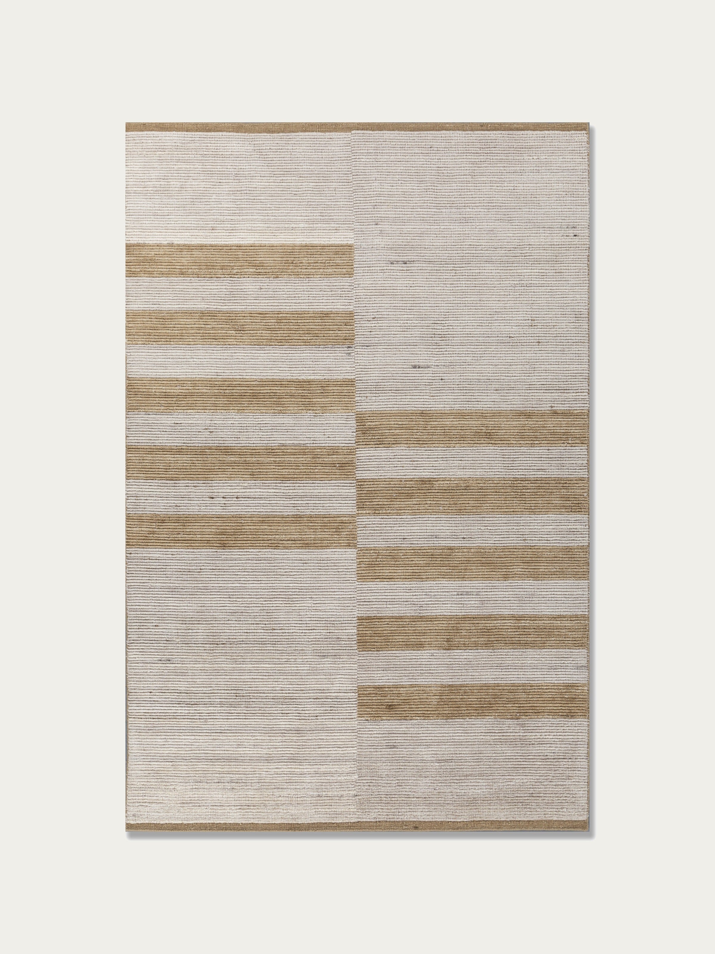 Fold Wool Handloom Rug — Rice
