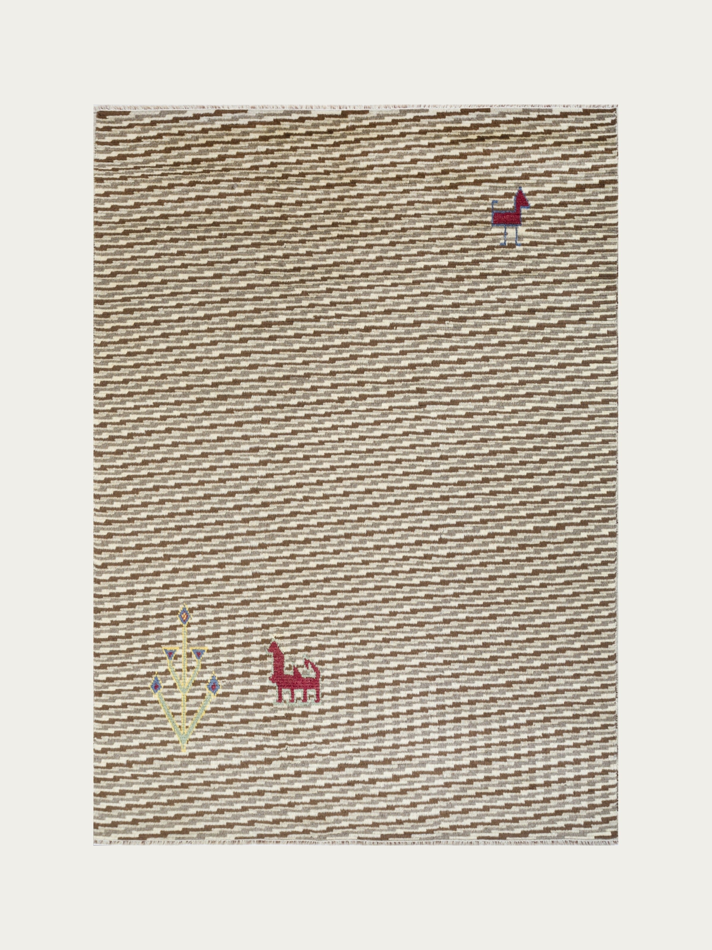Glen Wool Hand-Knotted Rug — Tobacco