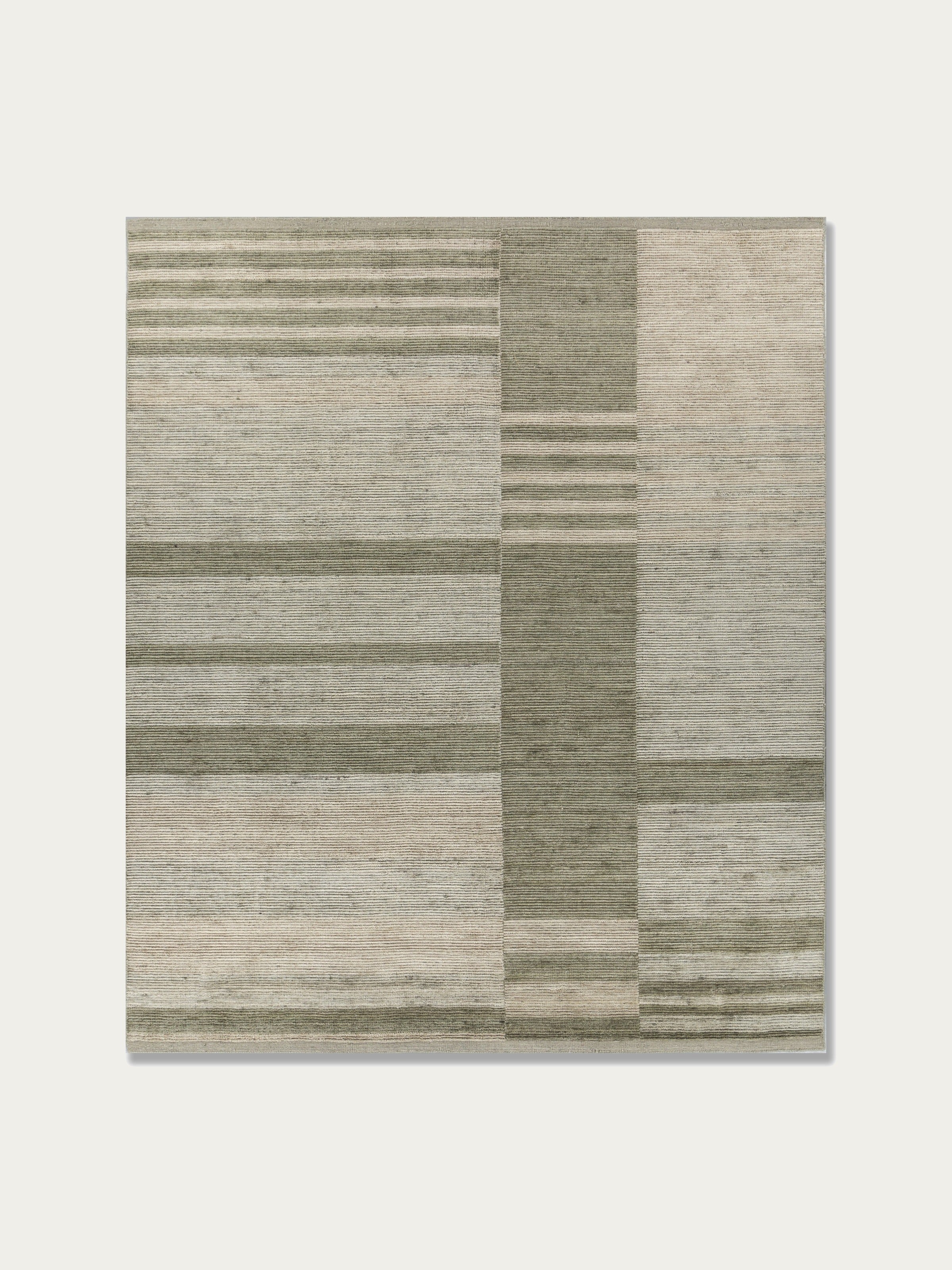 Mire Wool Handloom Rug — Sage