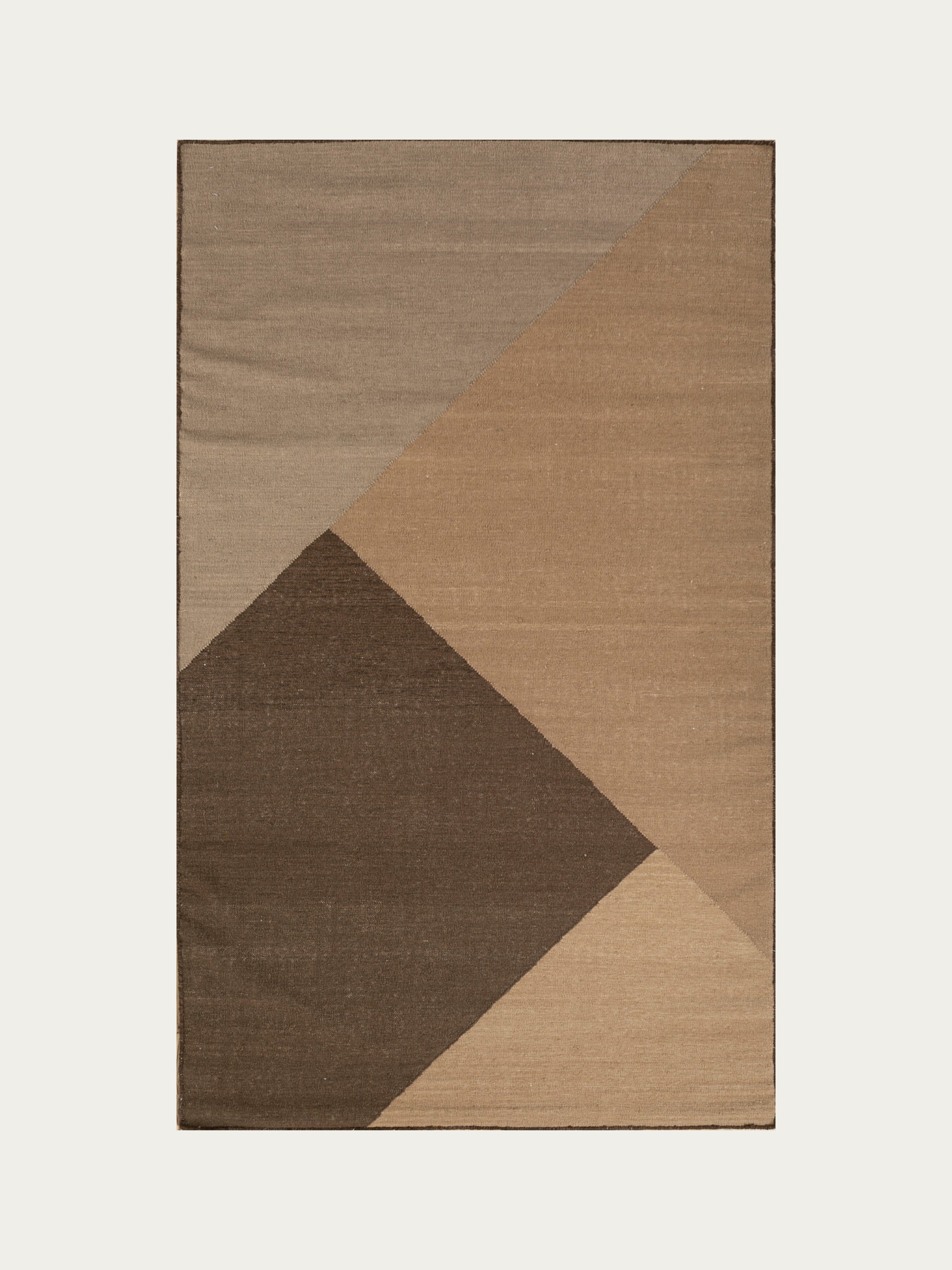 Miyo Wool Dhurrie Rug — Cocoa