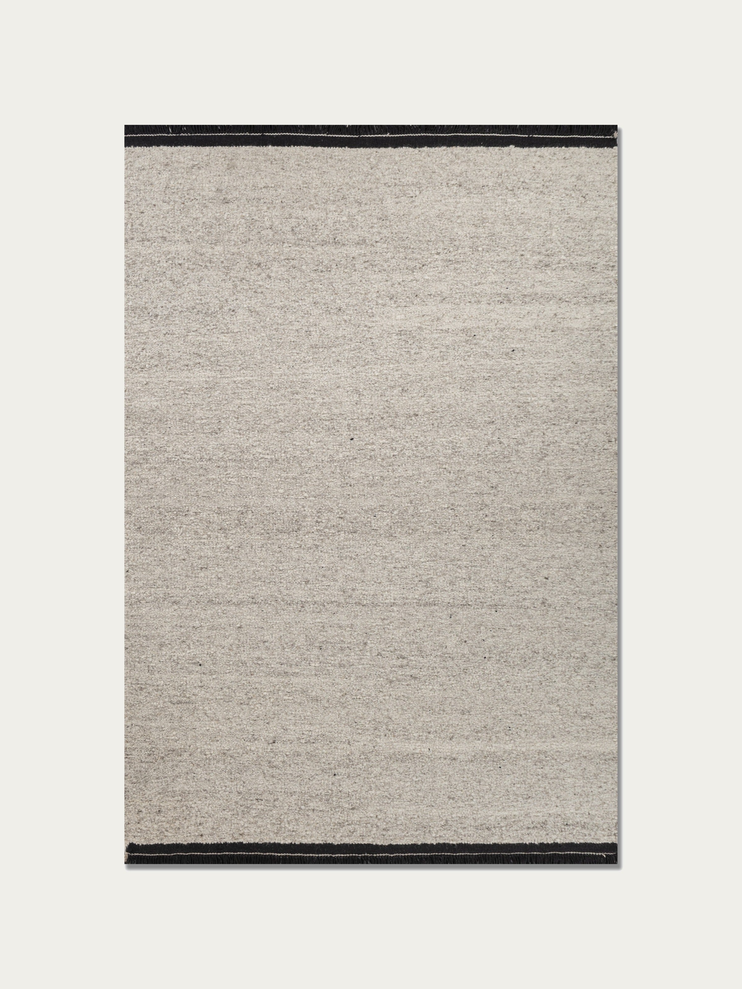 Sayer Wool Dhurrie Rug — Ivory