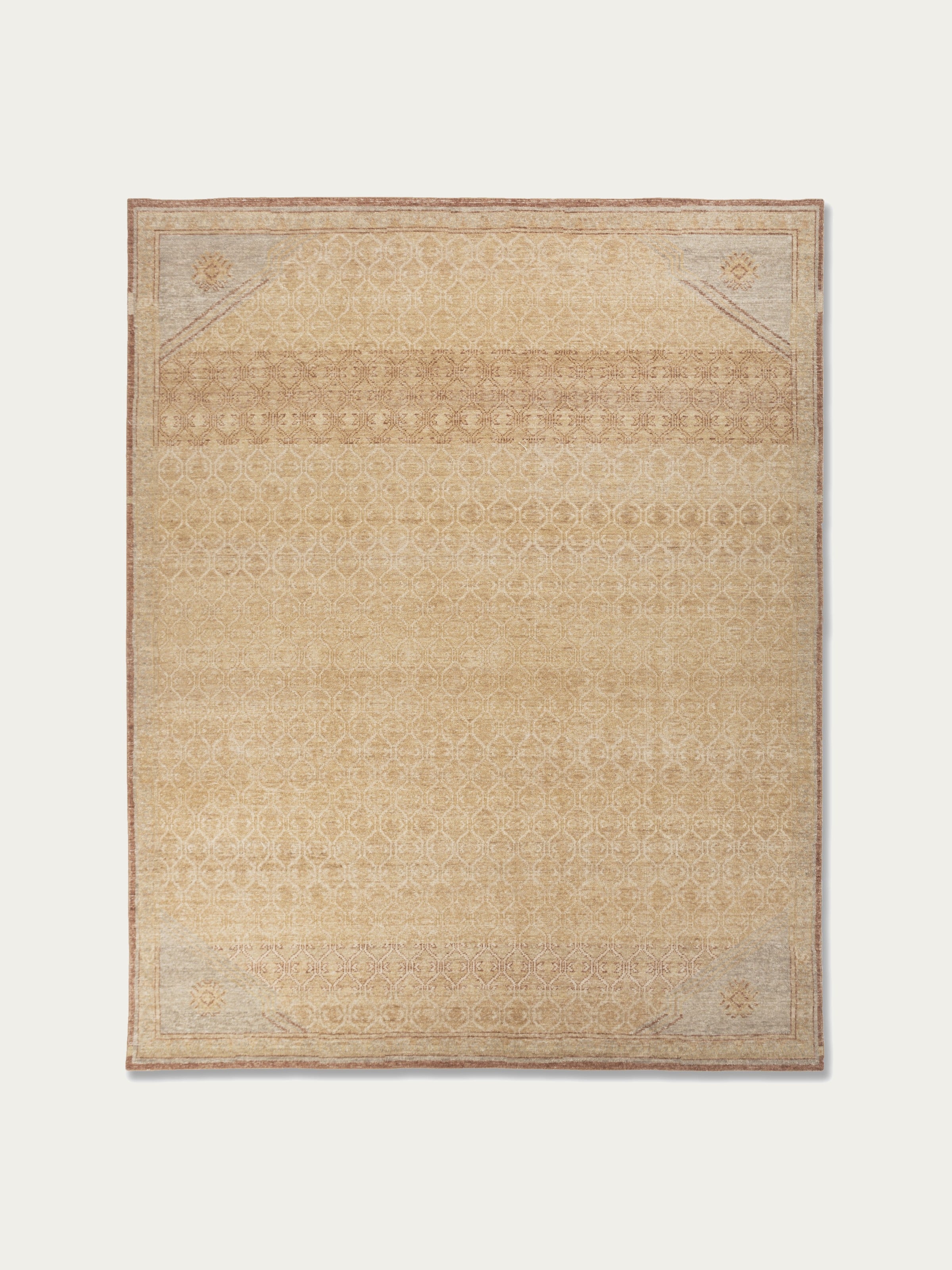 Nori Wool Hand-Knotted Rug — Tobacco